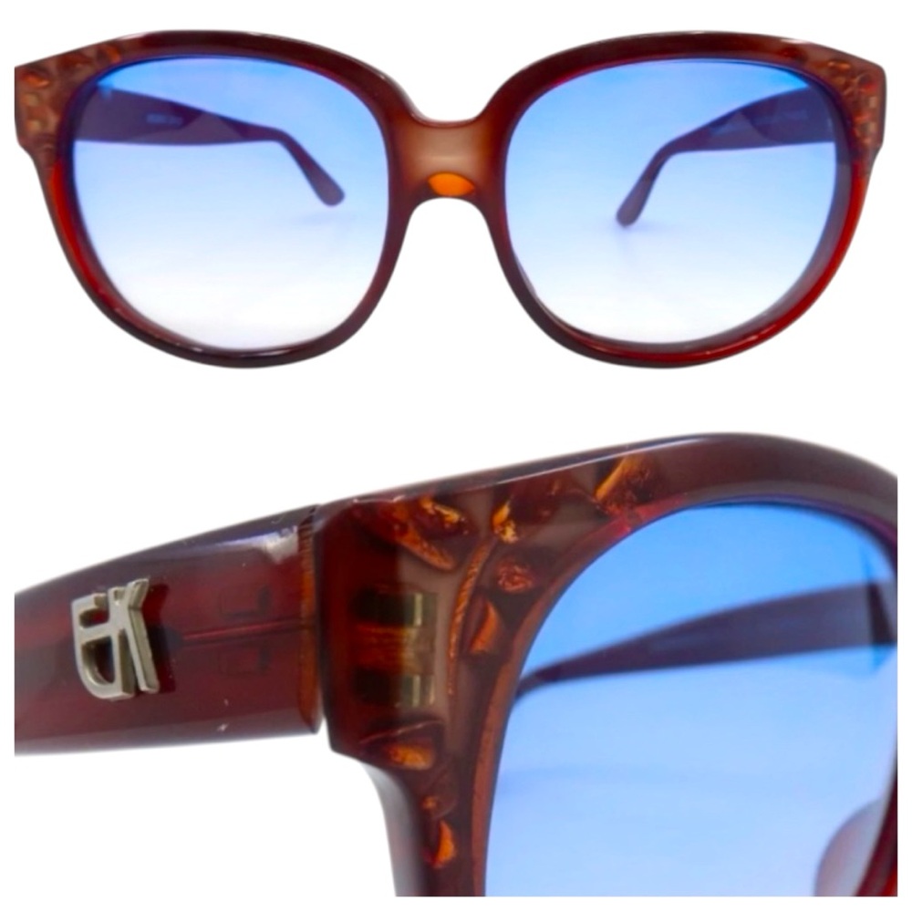 1980’s Iconic Emmanuelle Khanh Paris Sunglasses with Inlaid Detail, Model 8080